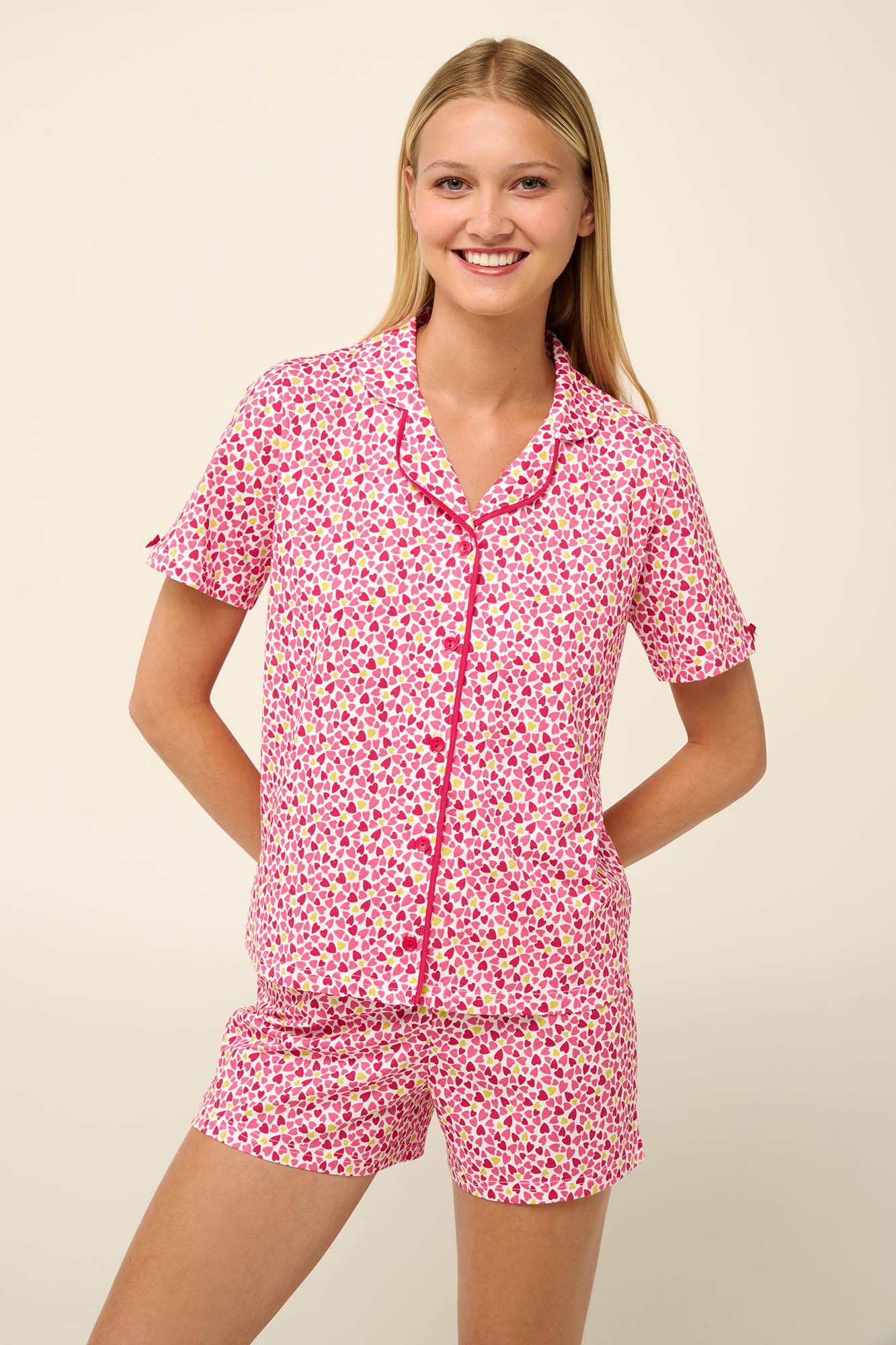 Βαμβακερή Γυναικεία Πυτζάμα με Κουμπιά