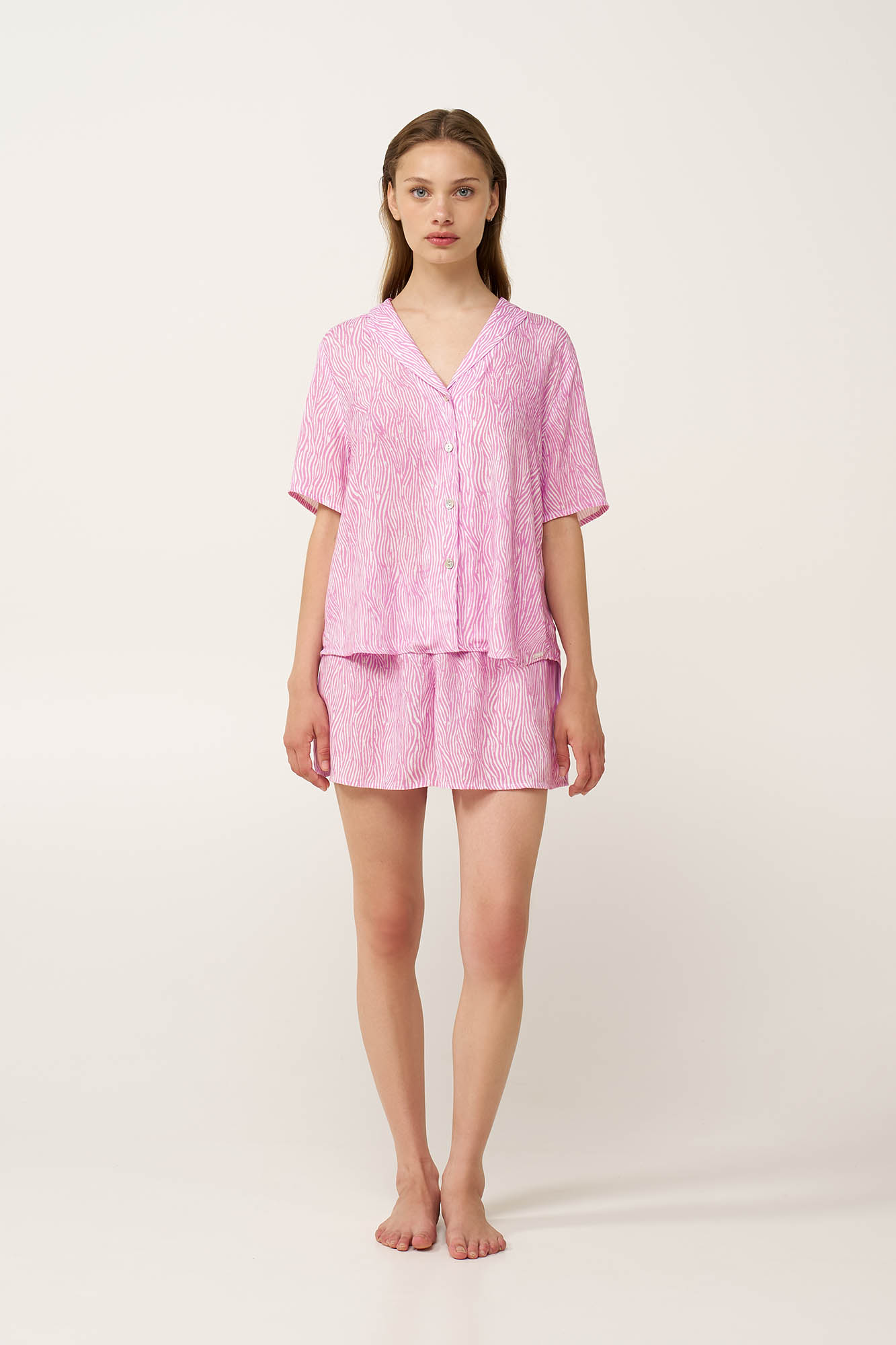 1_0830574085 Γυναικεία Κουμπωτή Πυτζάμα από Ποπλίνα - Image 1