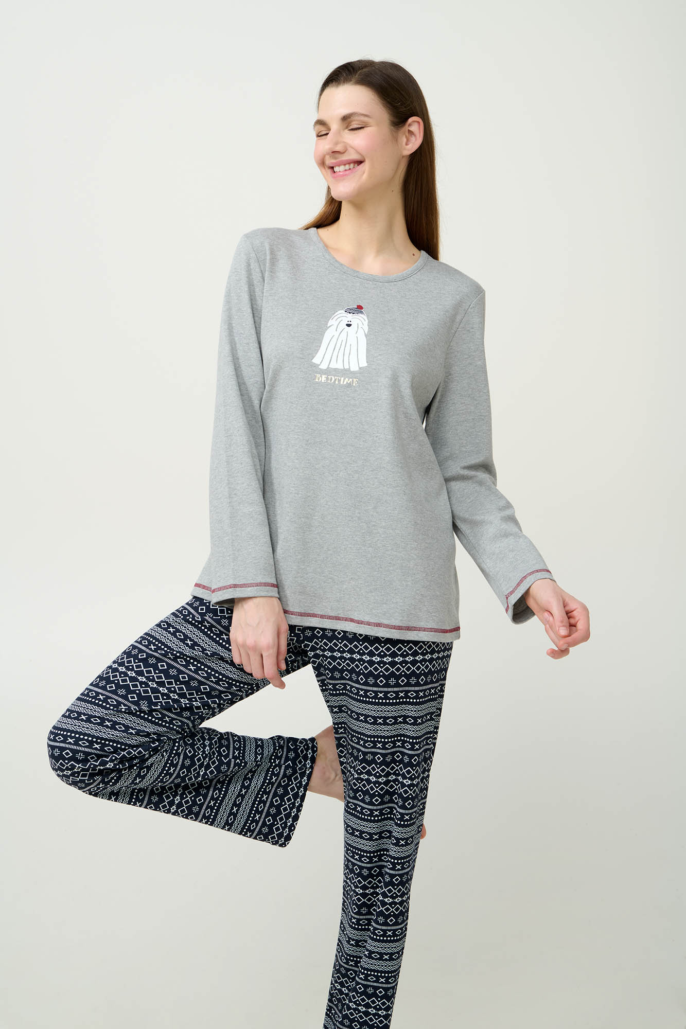Γυναικεία Χειμερινή Βαμβακερή Πυτζάμα