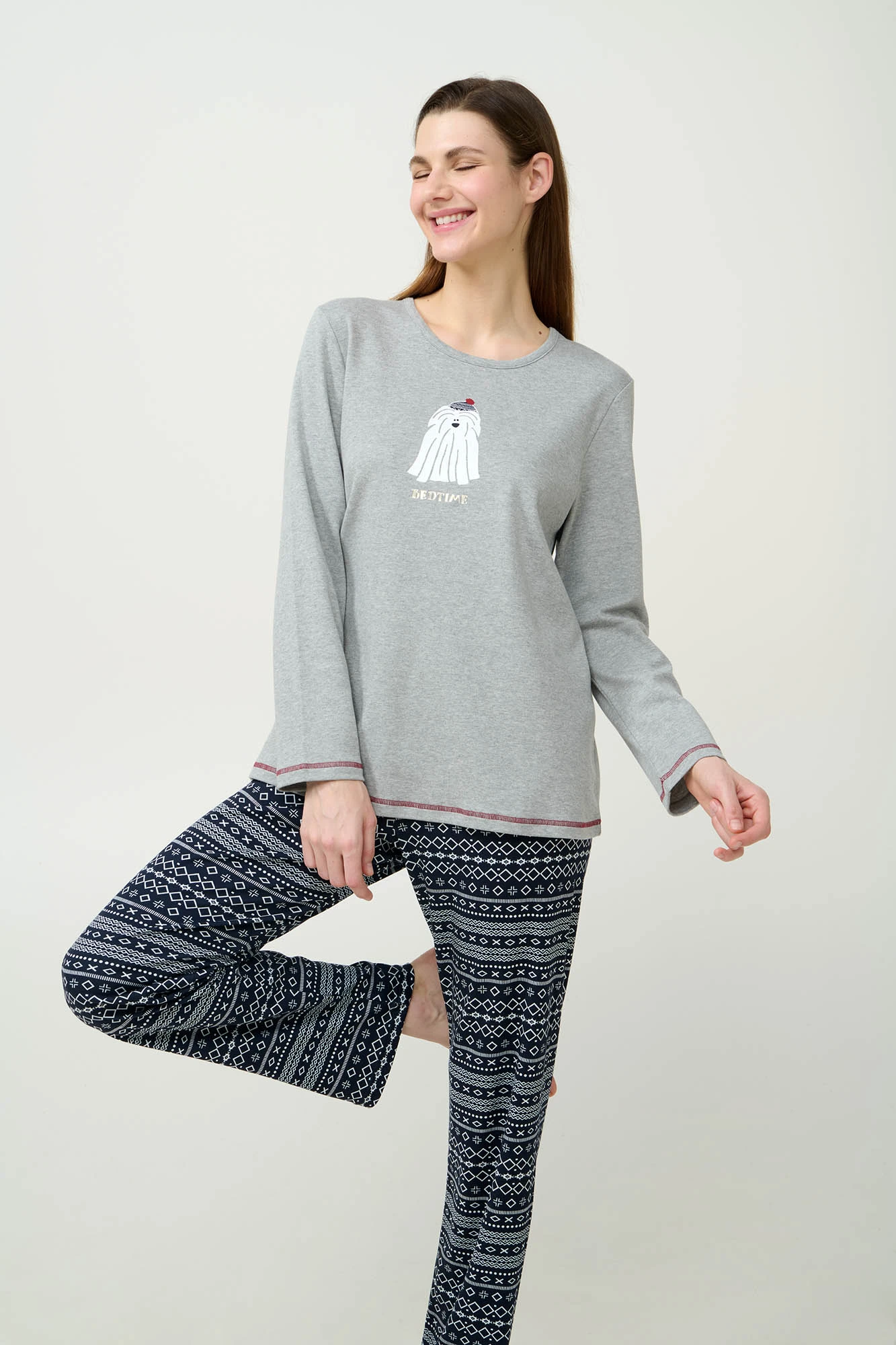 Γυναικεία Χειμερινή Βαμβακερή Πυτζάμα