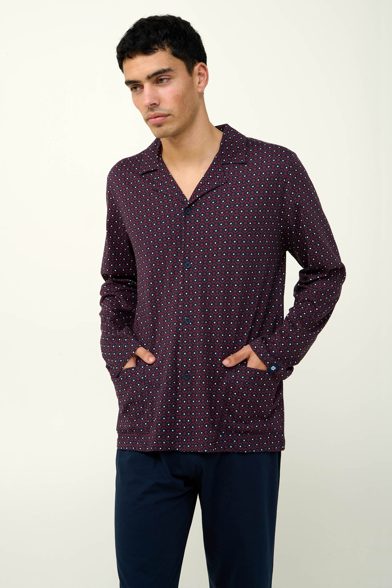 Ανδρική Βαμβακερή Κουμπωτή Πυτζάμα