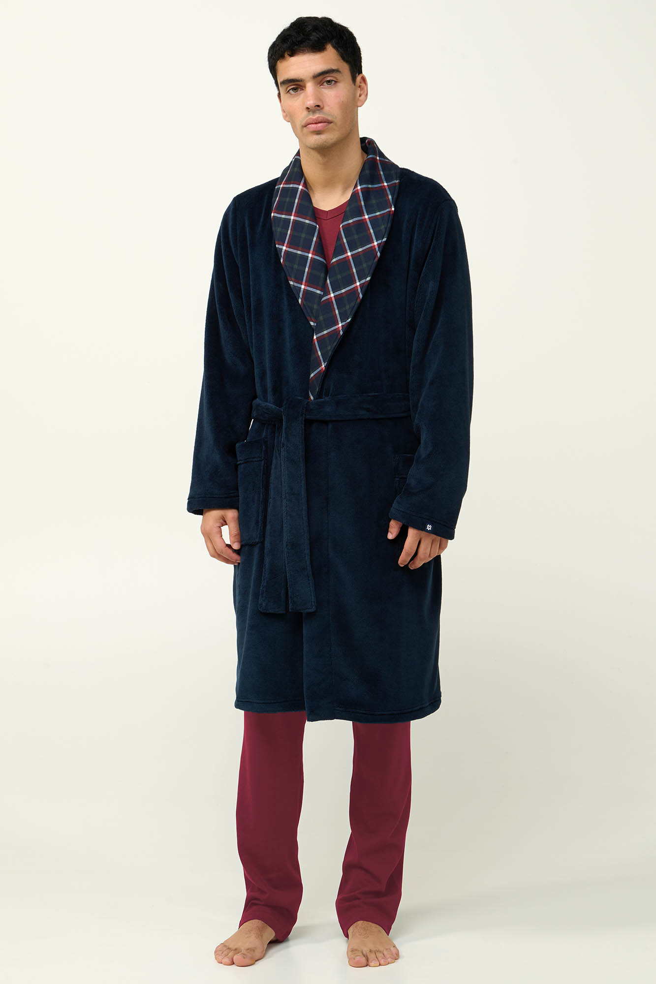 Μακριά Ανδρική Fleece Ρόμπα