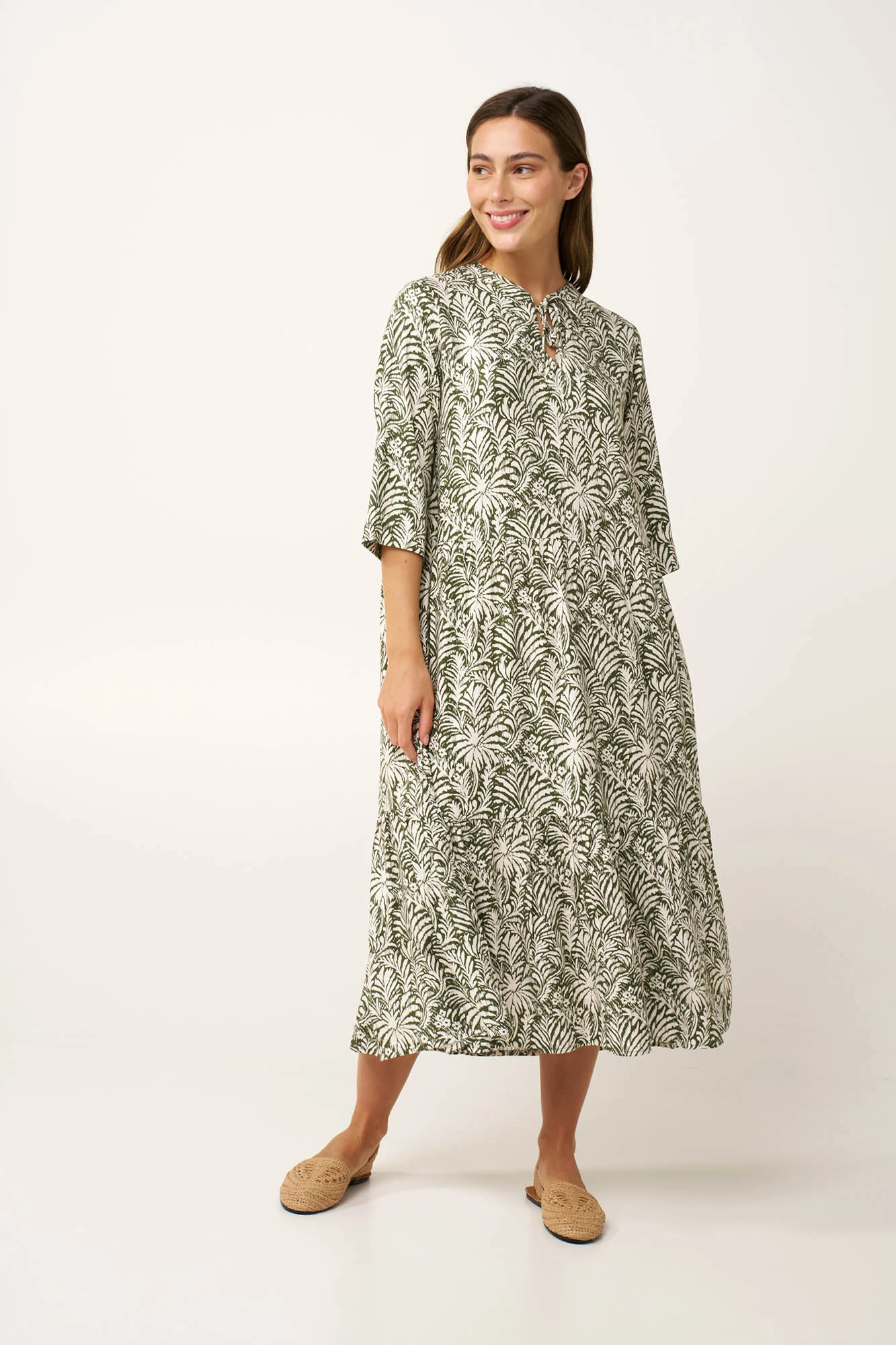 1_0867143529 Καλοκαιρινό Jungle Φόρεμα από Ποπλίνα