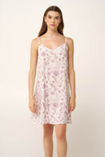 Φλοράλ Νυχτικό με Τιράντες