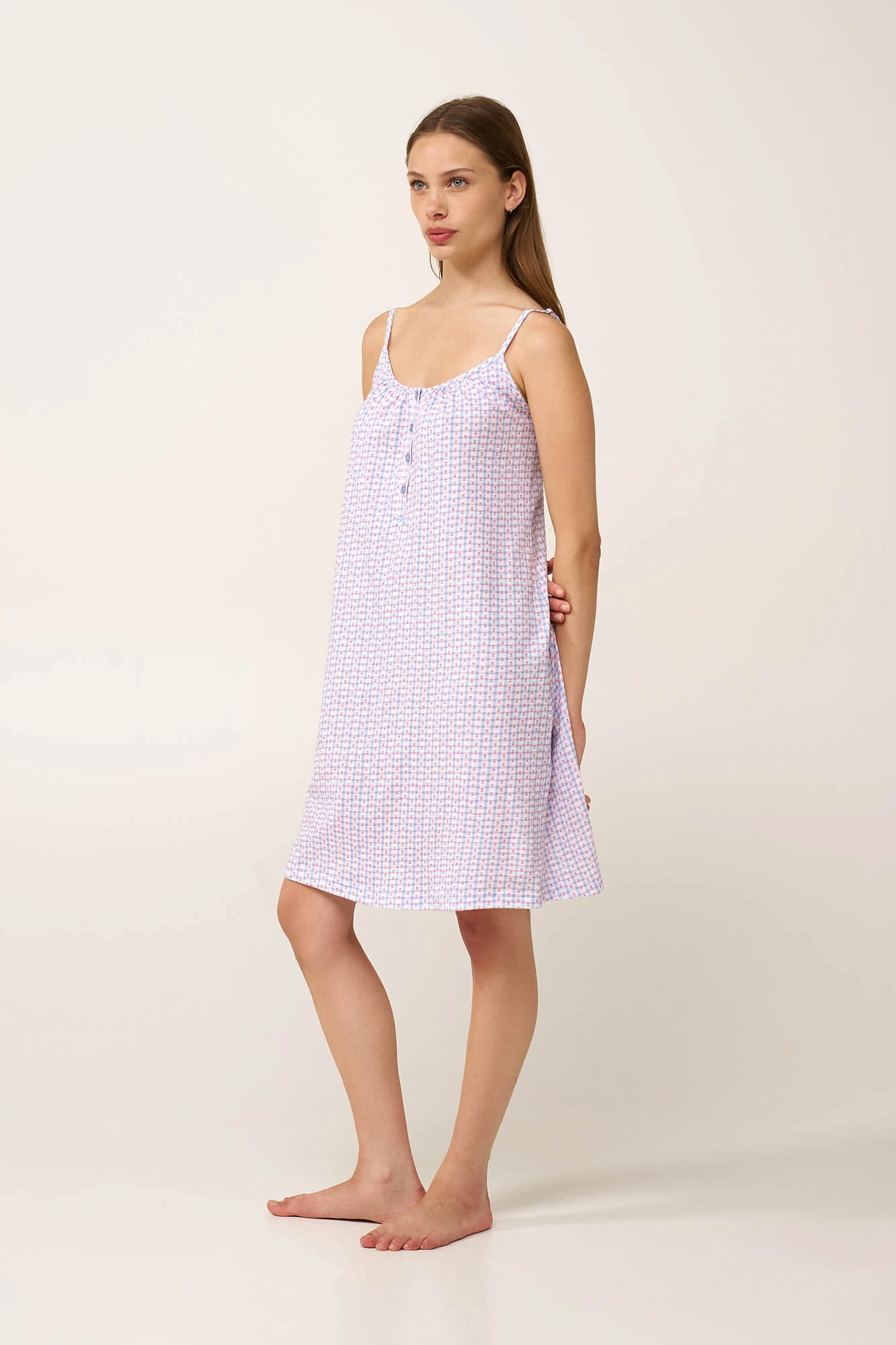 1_0899748542 Βαμβακερό Νυχτικό με Τιράντες