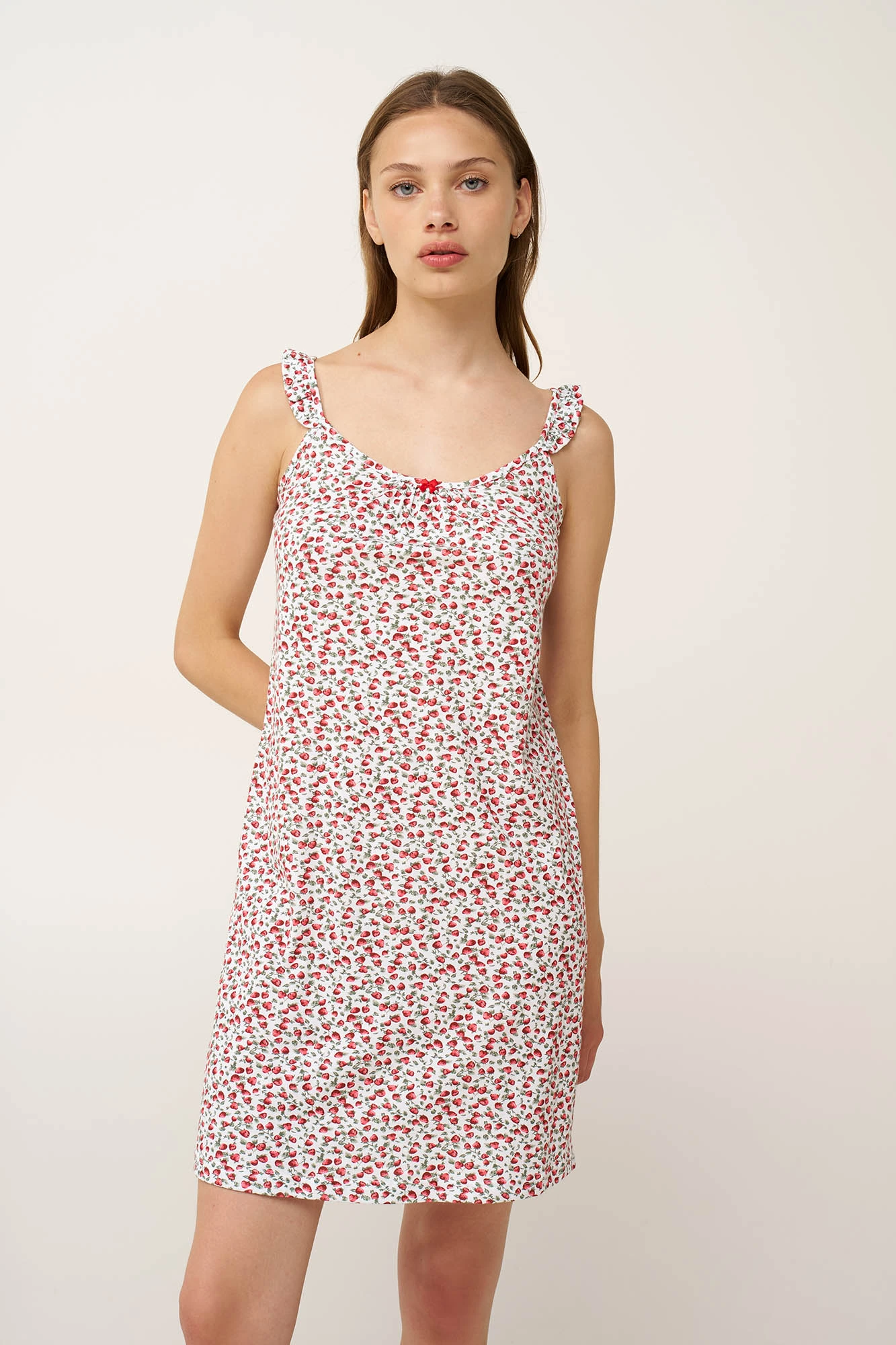 1_0908372778 Βαμβακερό Νυχτικό με Τιράντες