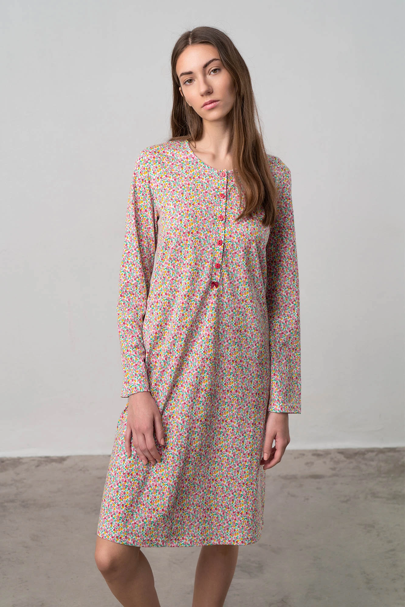 Φλοράλ Νυχτικό με Πατιλέτα