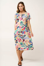 Καλοκαιρινό Φόρεμα Φλοράλ από Ποπλίνα