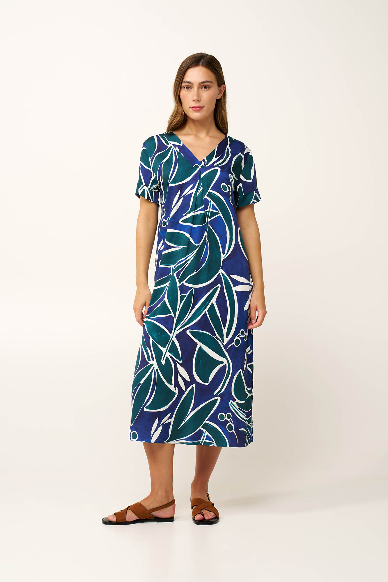 1_0920560411 Μακρύ Καλοκαιρινό Ωκεάνιο Φόρεμα - Image 1