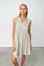 Αμάνικο Ριγέ Νυχτικό