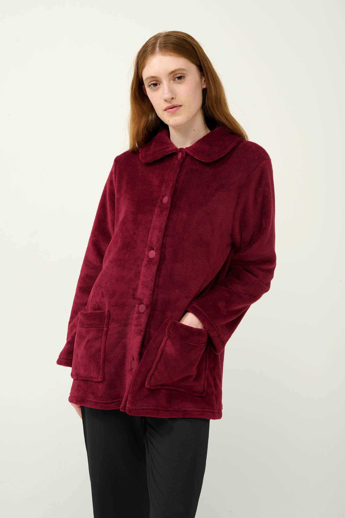 Γυναικεία Κουμπωτή Fleece Ρόμπα