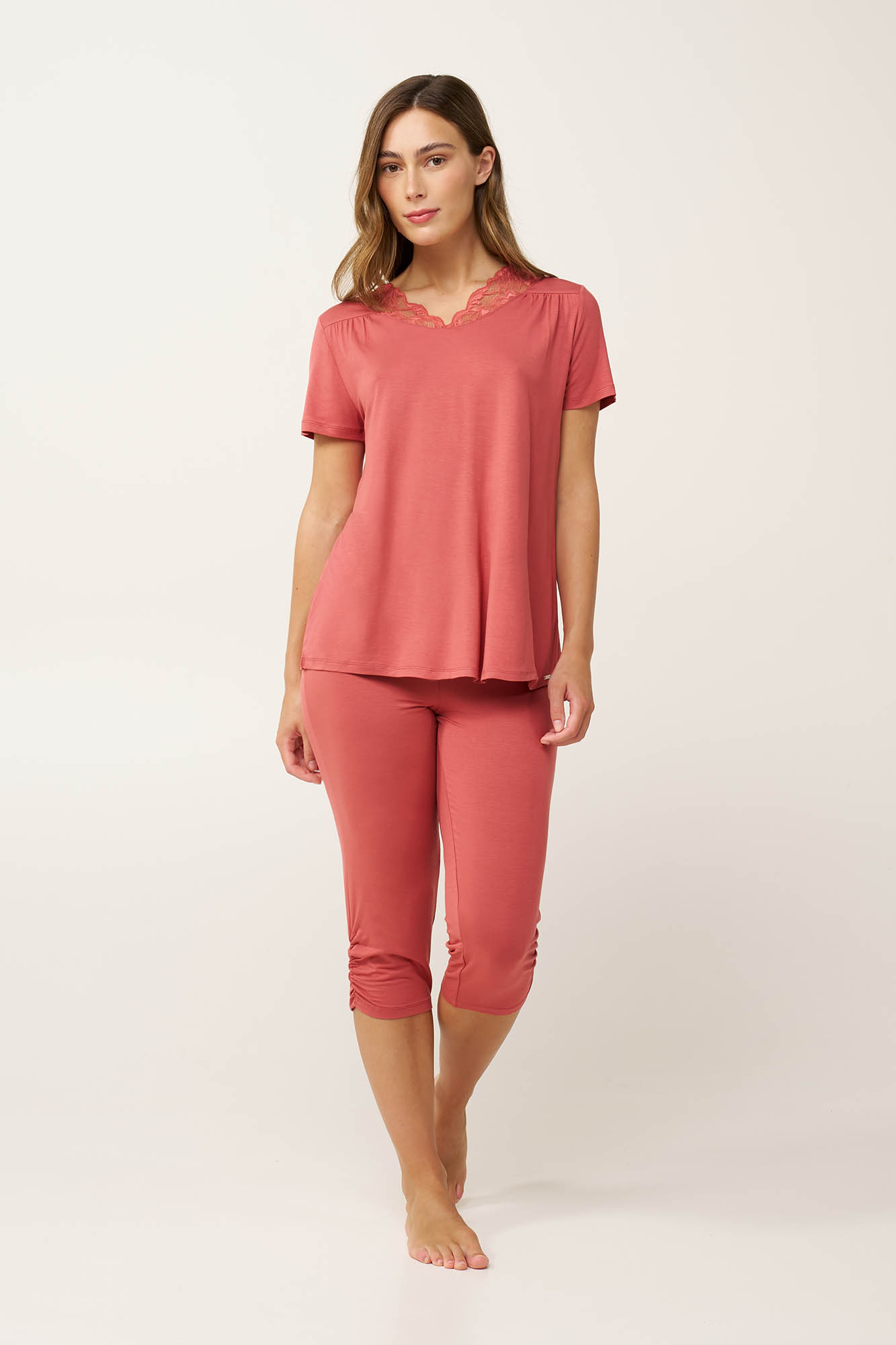 1_0935073350 Γυναικεία Πυτζάμα Micromodal με Σούρες - Image 1