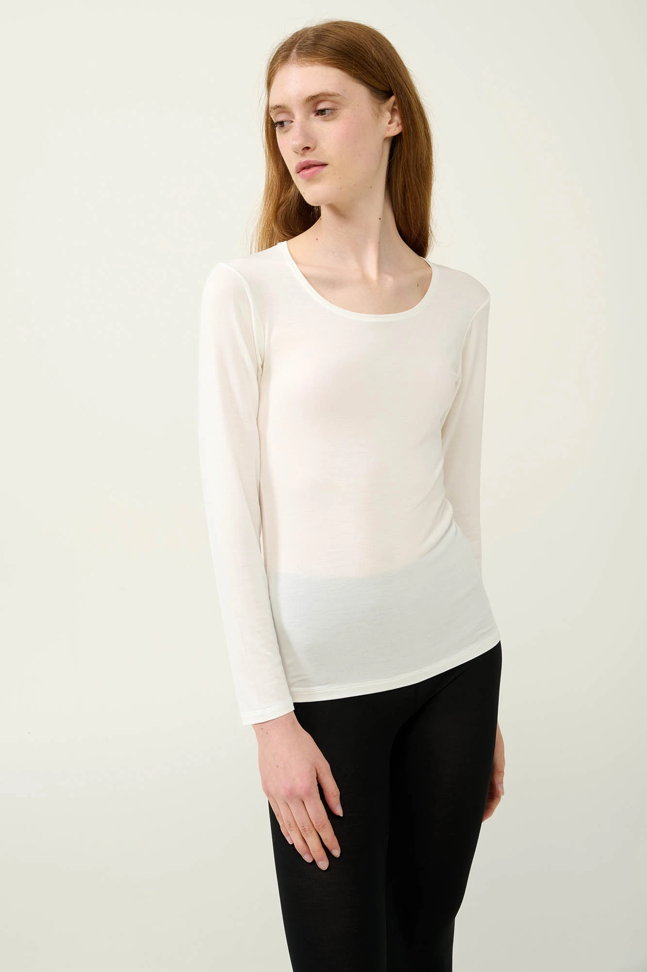 1_0936739462 Γυναικείο Micromodal Φανελάκι με Μακρύ Μανίκι