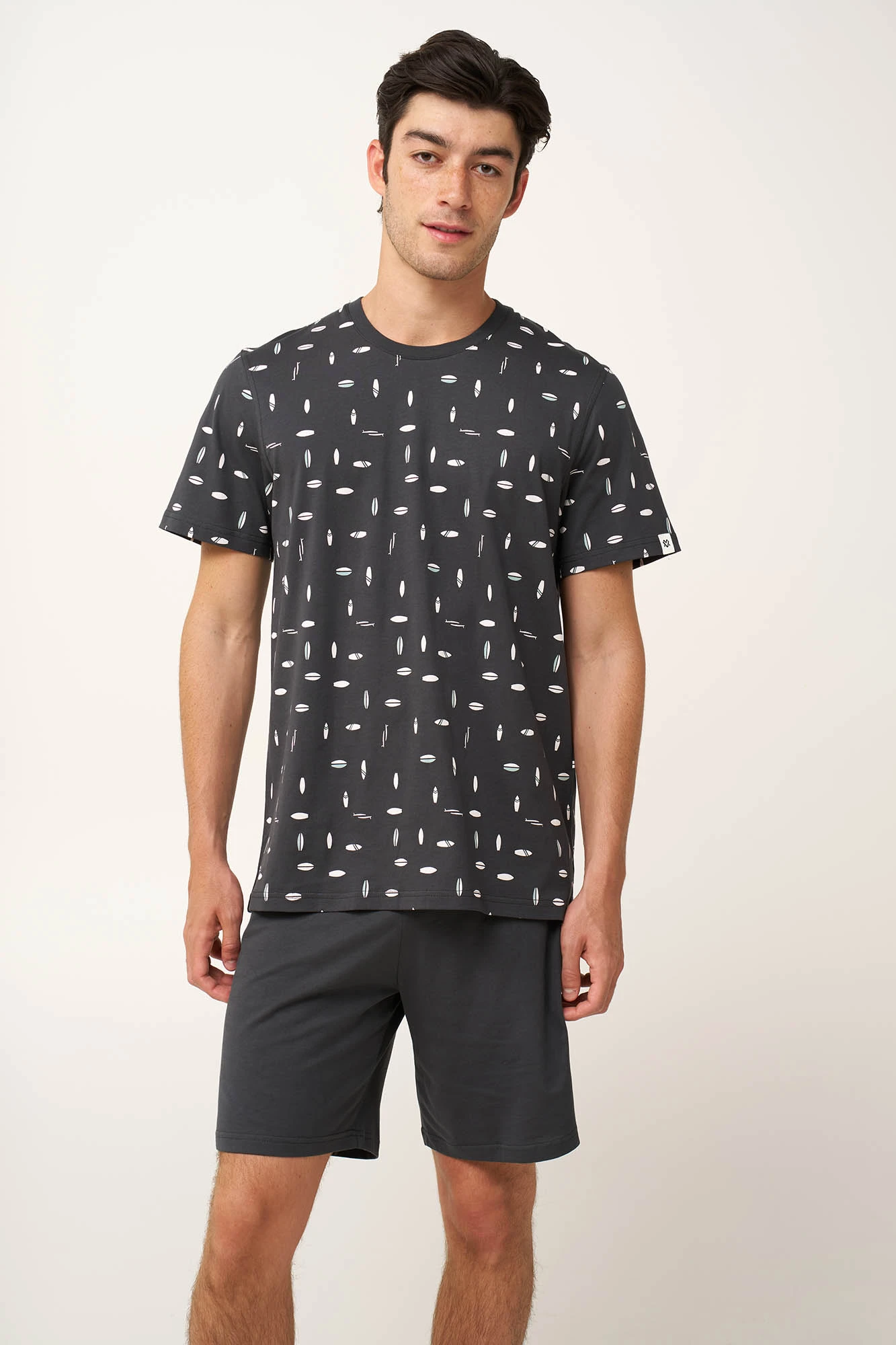 Ανδρική  Βαμβακερή Πυτζάμα με Σανίδες