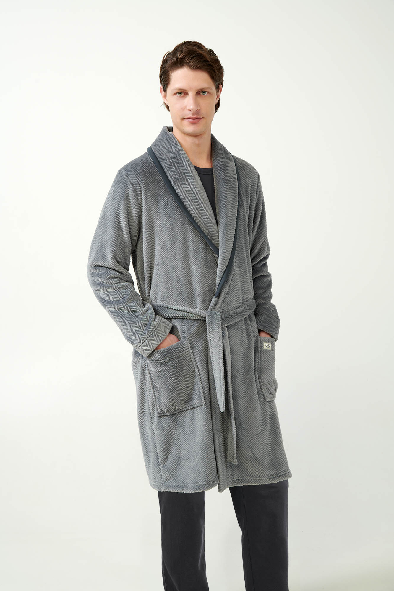 Μακριά Σταυρωτή Fleece Ρόμπα