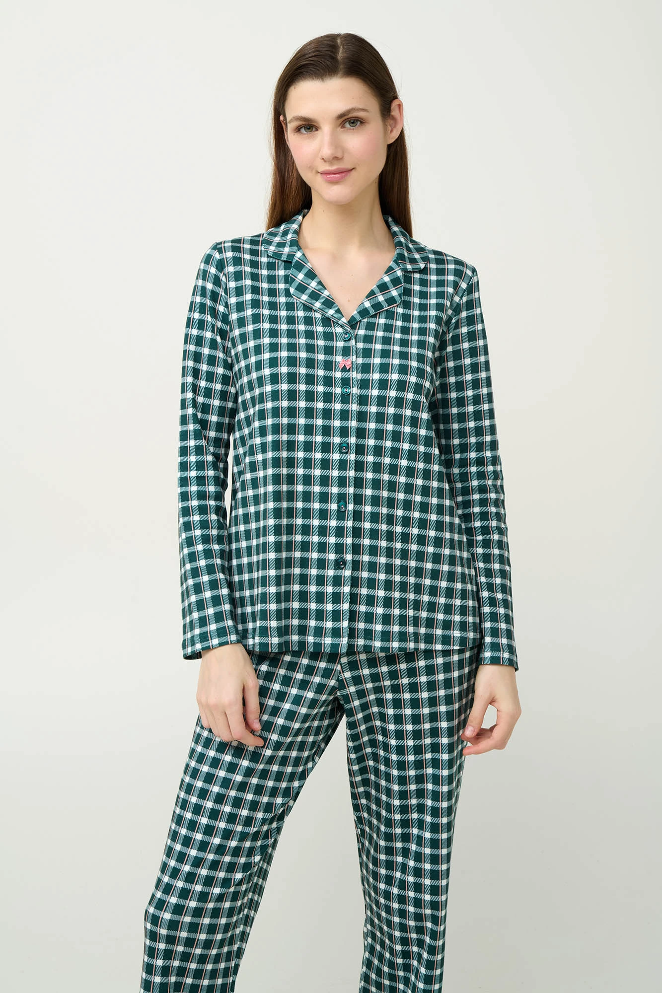 Βαμβακερή Κουμπωτή Γυναικεία Πυτζάμα