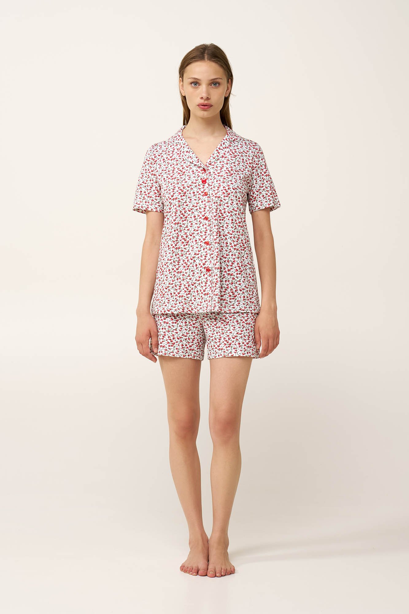 Βαμβακερή Γυναικεία Κουμπωτή Πυτζάμα