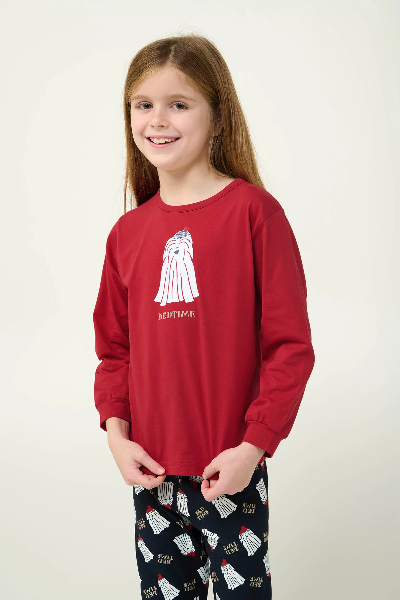 1_0991546296 Παιδική Βαμβακερή Πυτζάμα με Μανσέτες