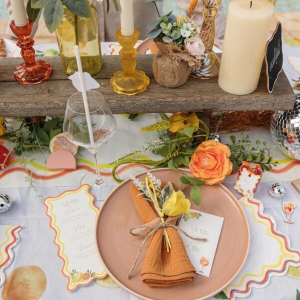 Beauty Home 12 Ταμπελάκια με θέμα “Fizz Citrus” 9,5cm