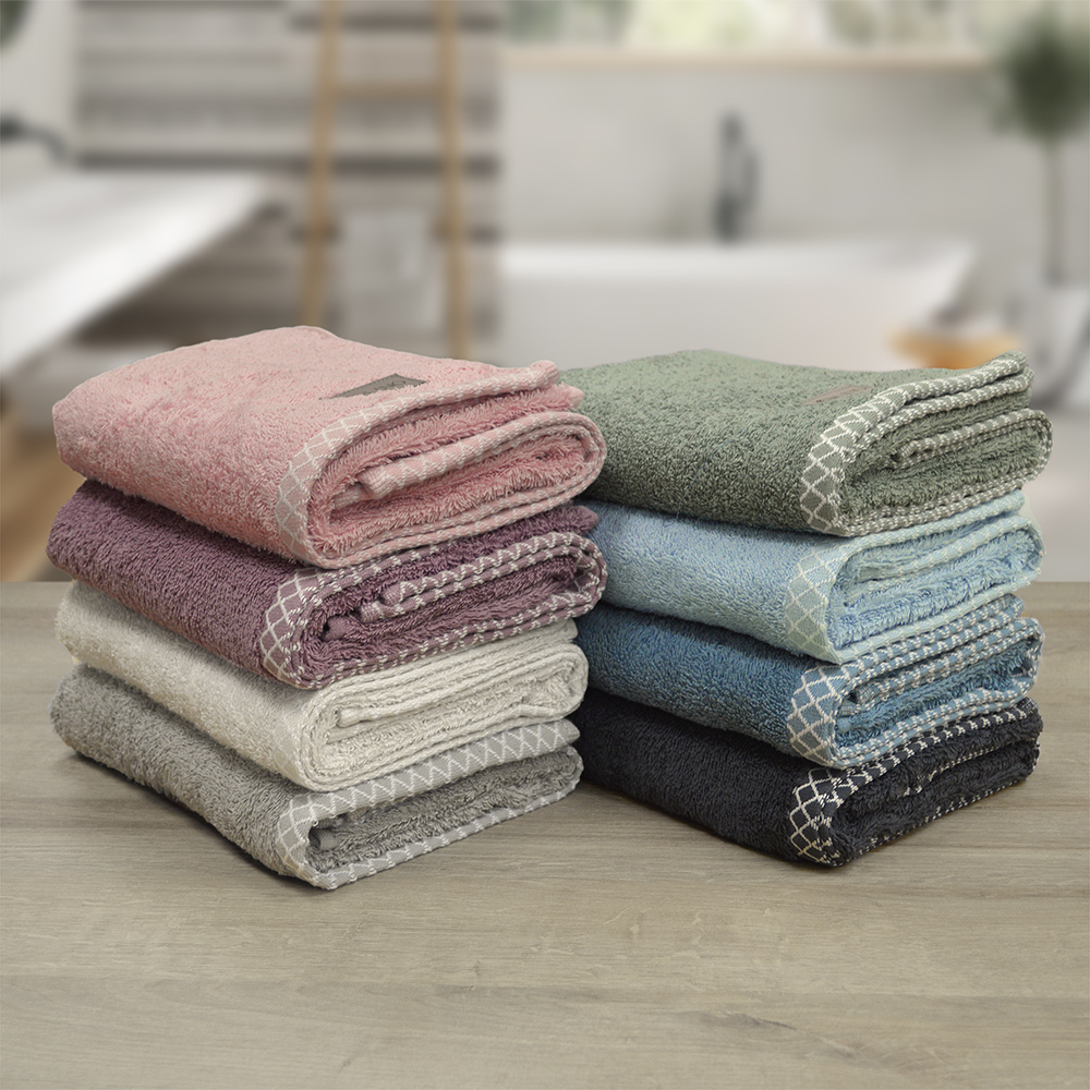 2000029998-c LINO Πετσέτα Προσώπου (50x90) Marley Ανθρακί