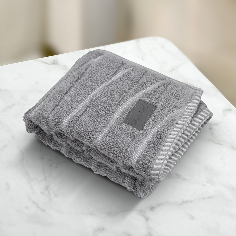 2000030053-b LINO Πετσέτα Χεριών (40x60) Loomline Γκρι