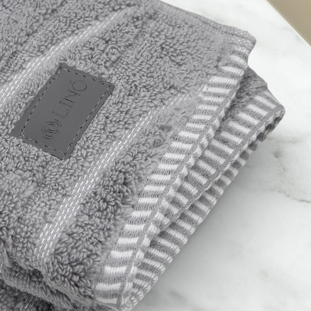 2000030053-c LINO Πετσέτα Χεριών (40x60) Loomline Γκρι