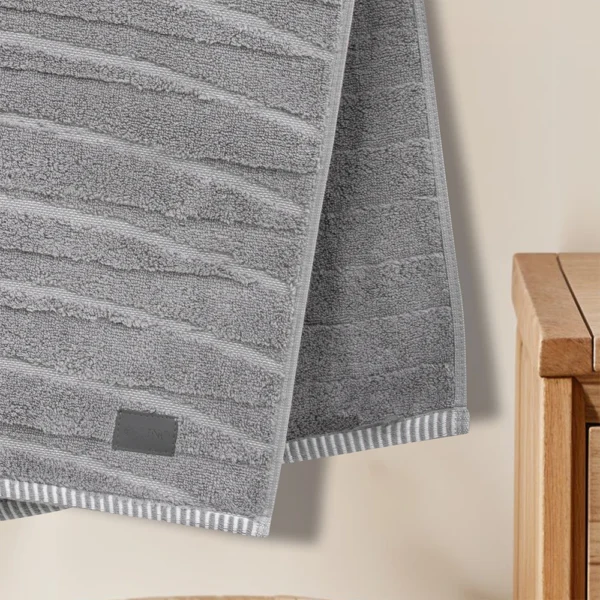 2000030059-a LINO Πετσέτα Προσώπου (50x100) Loomline Γκρι