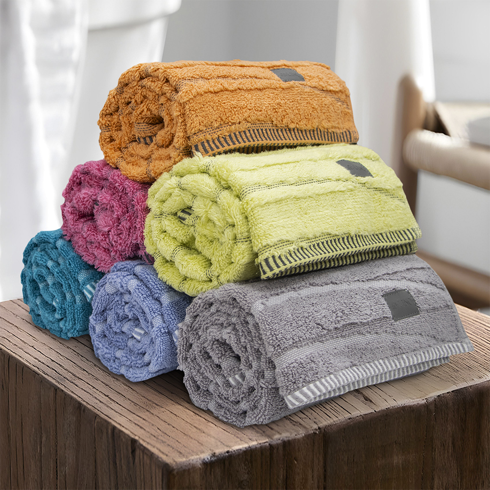 2000030063-e LINO Πετσέτα Προσώπου (50x100) Loomline Ντένιμ