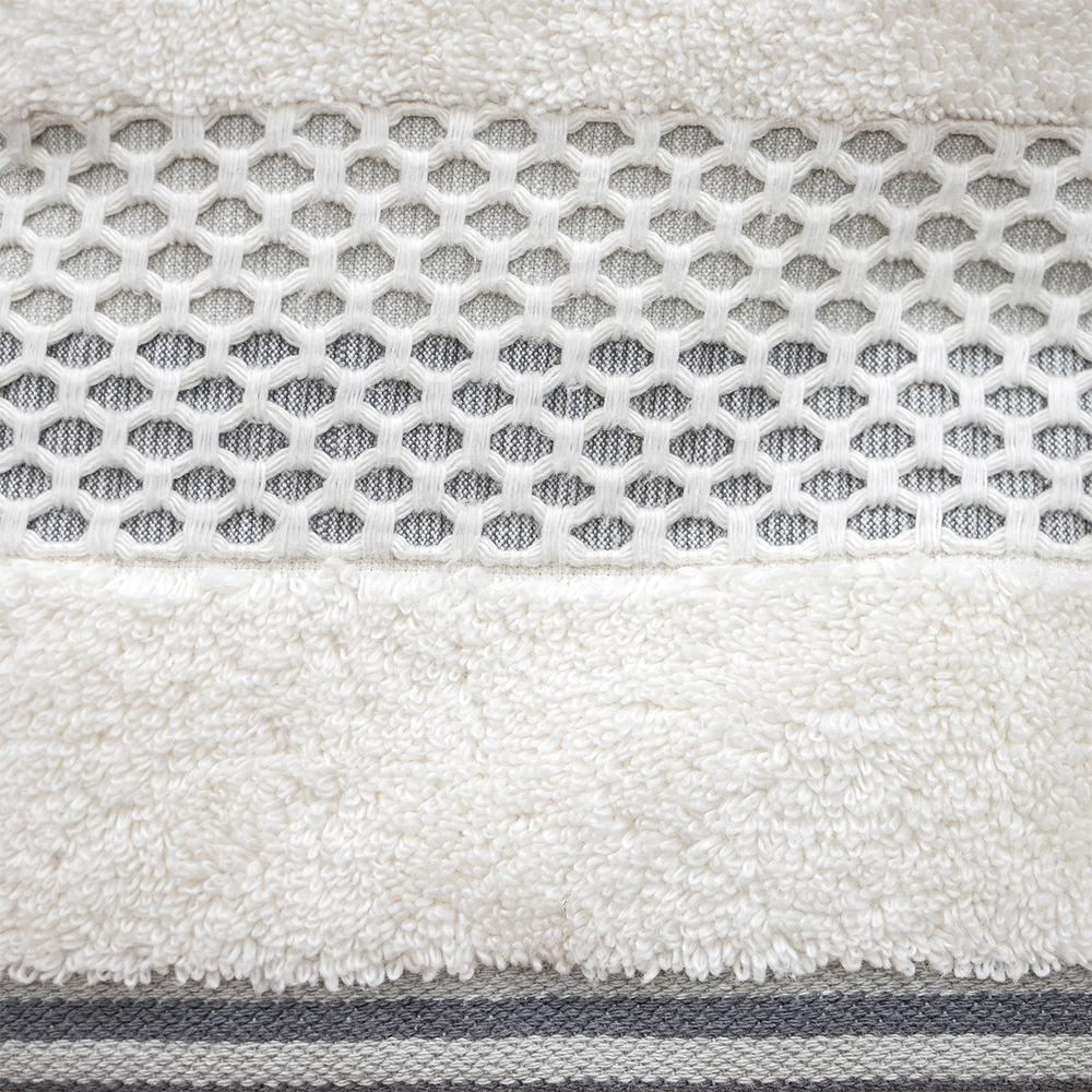 2000030076-c LINO Πετσέτα Χεριών (30x50) Igalo Λευκό/Ασημί