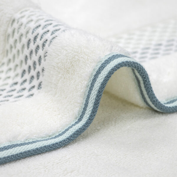 LINO Πετσέτα Προσώπου (50x90) Igalo Λευκό/Μέντα