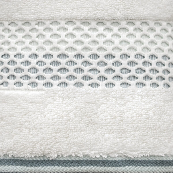 LINO Πετσέτα Προσώπου (50x90) Igalo Λευκό/Μέντα