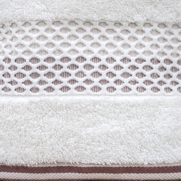 LINO Πετσέτα Προσώπου (50x90) Igalo Λευκό/Ροζ