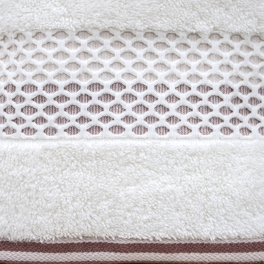 LINO Πετσέτα Προσώπου (50x90) Igalo Λευκό/Ροζ