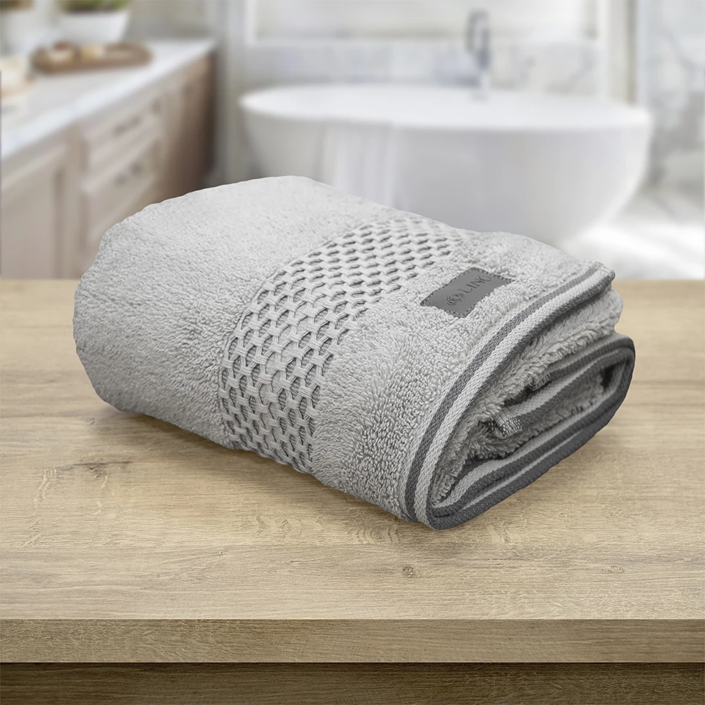 LINO Πετσέτα Προσώπου (50x90) Igalo Ασημί