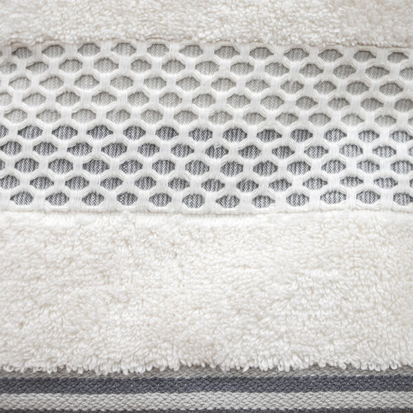 LINO Πετσέτα Προσώπου (50x90) Igalo Λευκό/Ασημί