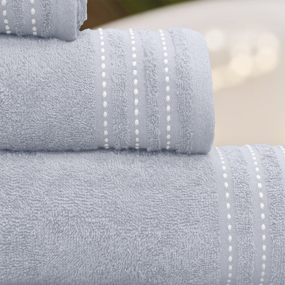 LINO Σετ πετσέτες 3τμχ (30x50,50x90,70x140) Veluva Ανοιχτό Γκρι