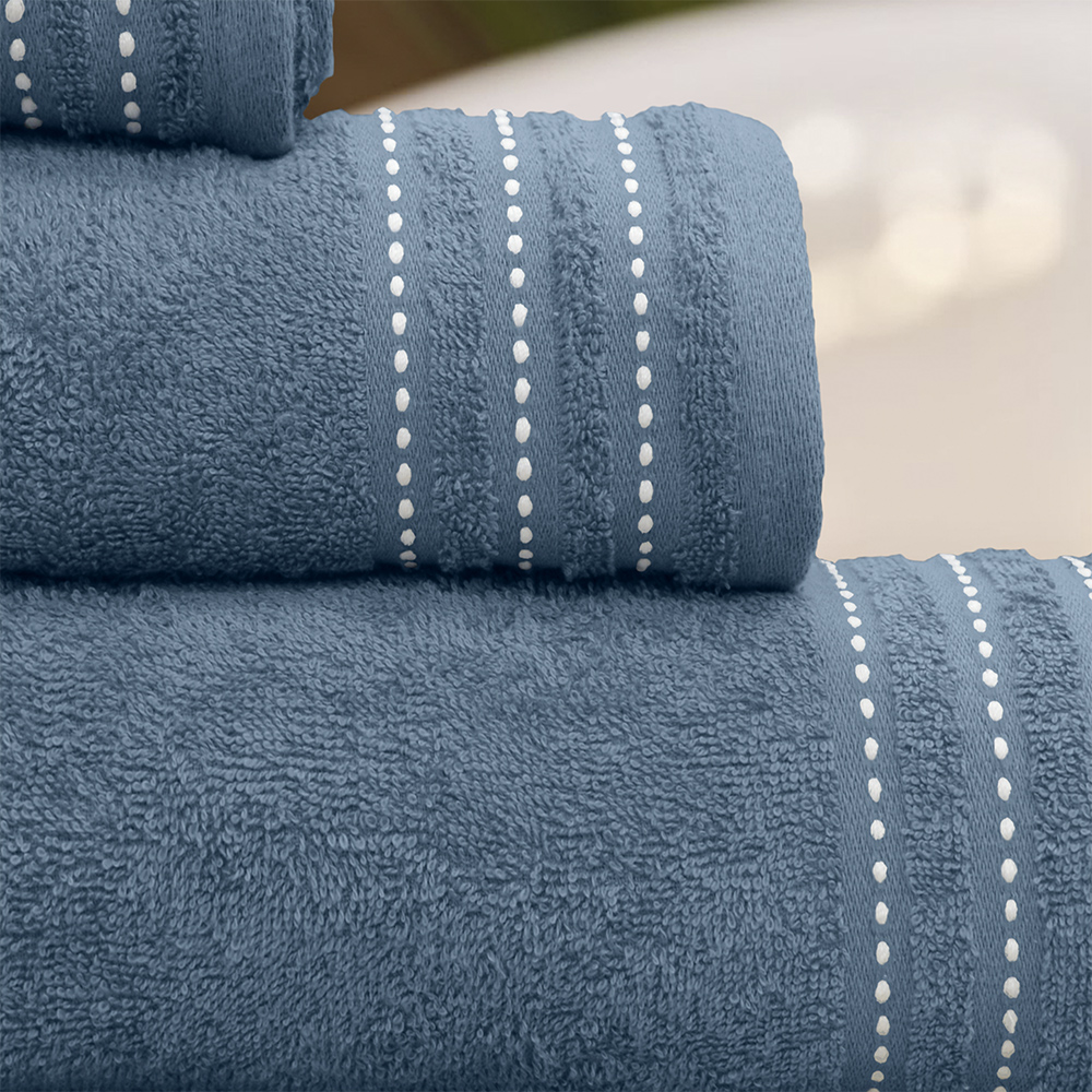 LINO Σετ πετσέτες 3τμχ (30x50,50x90,70x140) Veluva Πετρόλ