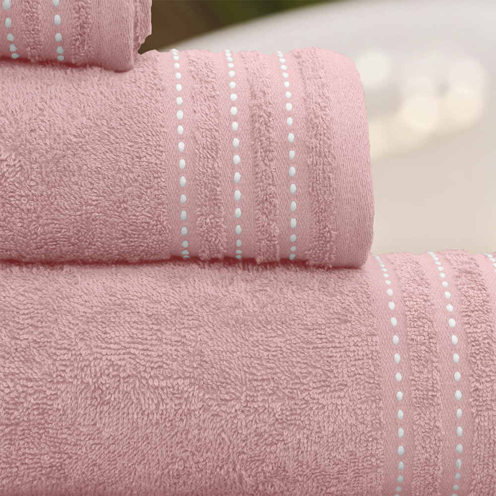 LINO Σετ πετσέτες 3τμχ (30x50,50x90,70x140) Veluva Κοραλί