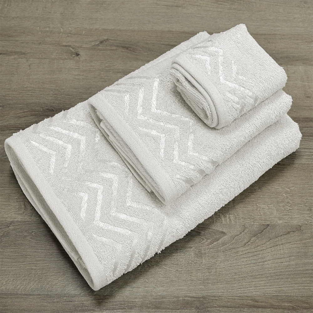 LINO Σετ πετσέτες 3τμχ (30x50,50x90,70x140) Wavie Εκρού