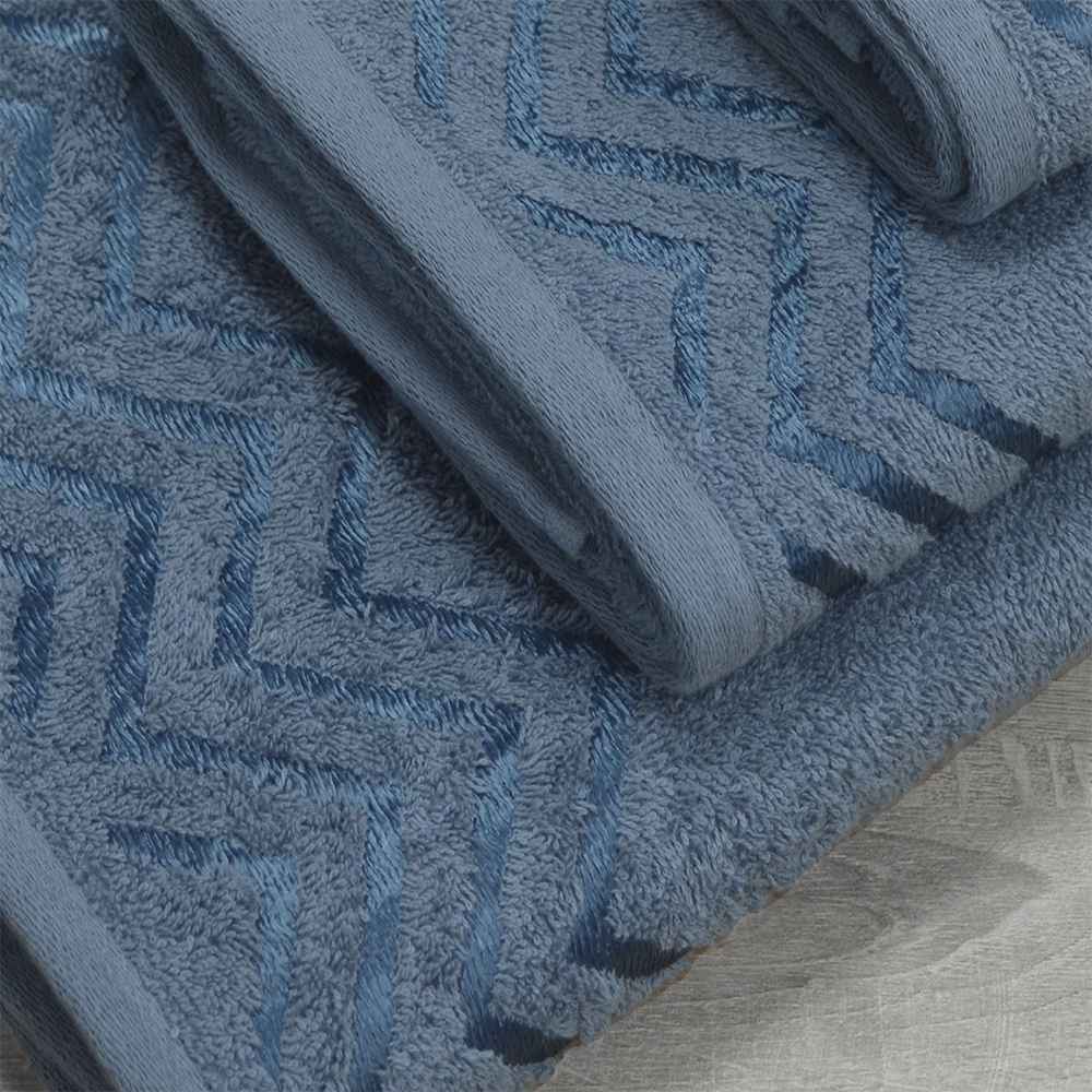 LINO Σετ πετσέτες 3τμχ (30x50,50x90,70x140) Wavie Πετρόλ