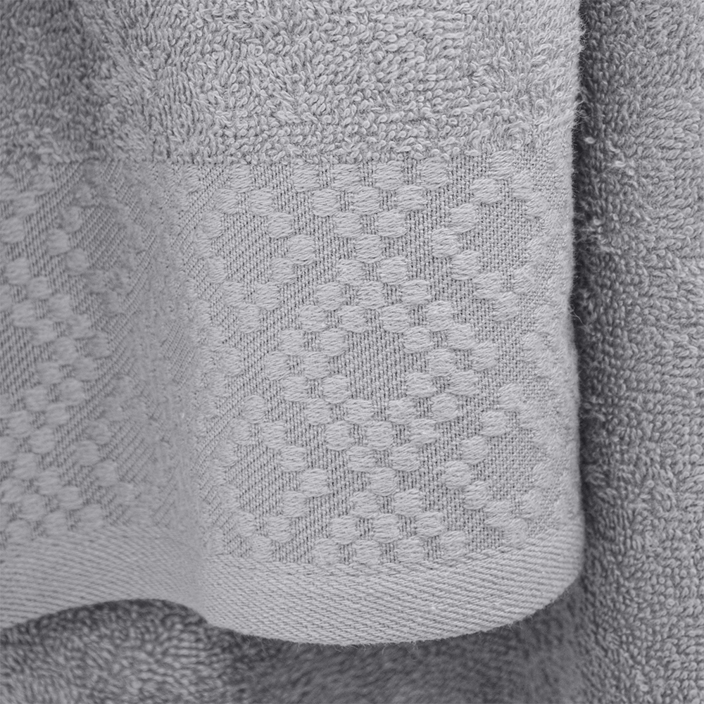 LINO Σετ πετσέτες 3τμχ (30x50,50x90,70x140) Serapha Ανοιχτό Γκρι