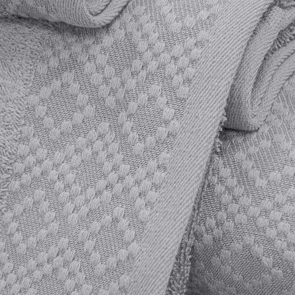 LINO Σετ πετσέτες 3τμχ (30x50,50x90,70x140) Serapha Ανοιχτό Γκρι