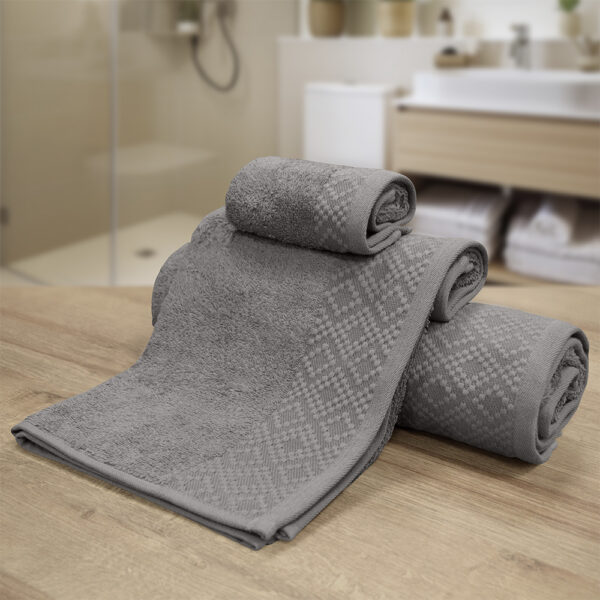 LINO Σετ πετσέτες 3τμχ (30x50,50x90,70x140) Serapha Μόκα