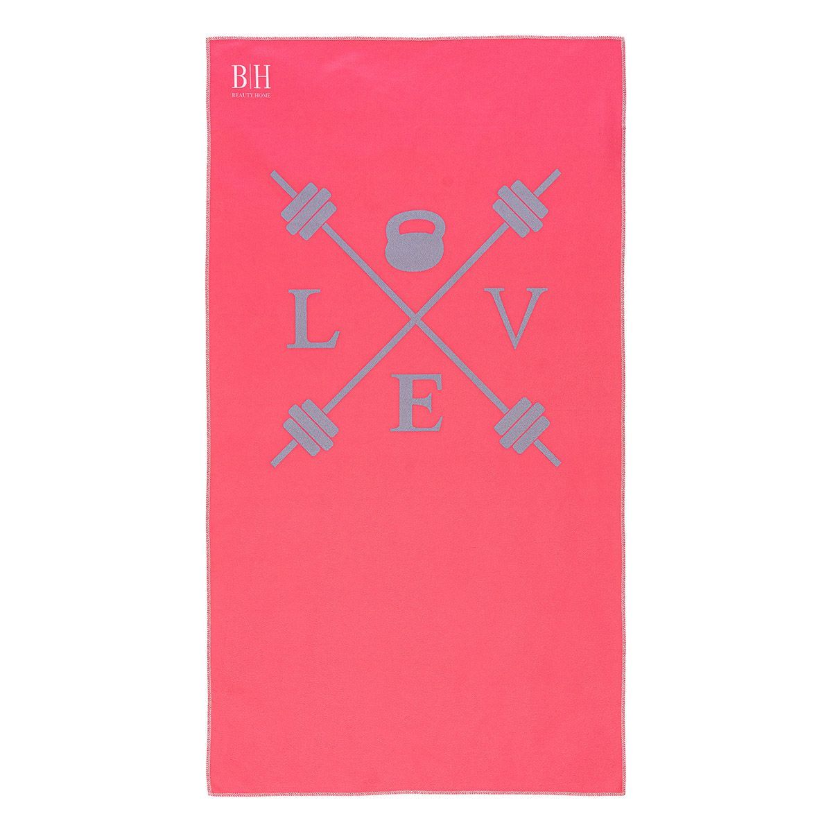 Beauty Home Πετσέτα γυμναστηρίου Microfiber Art 2241 50x90 Φουξ,Ροζ