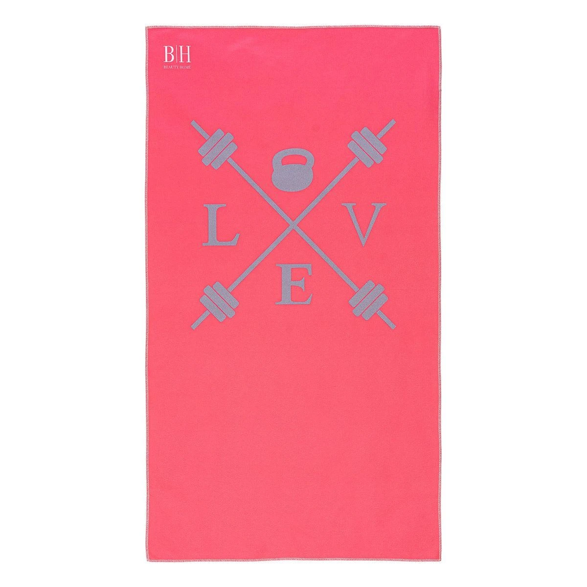 Beauty Home Πετσέτα γυμναστηρίου Microfiber Art 2241 50x90 Φουξ,Ροζ