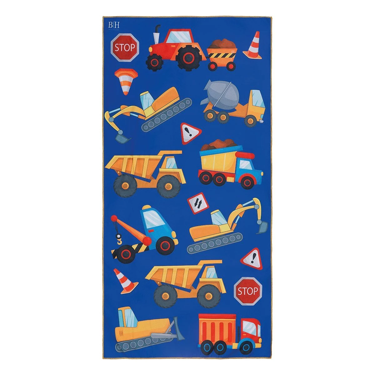 2261 Beauty Home Πετσέτα θαλάσσης διπλής όψης παιδική Microfiber Αrt 2261 Μπλε