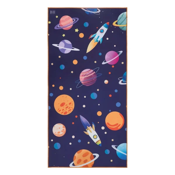 Beauty Home Πετσέτα θαλάσσης διπλής όψης παιδική Microfiber Αrt 2262 Μπλε