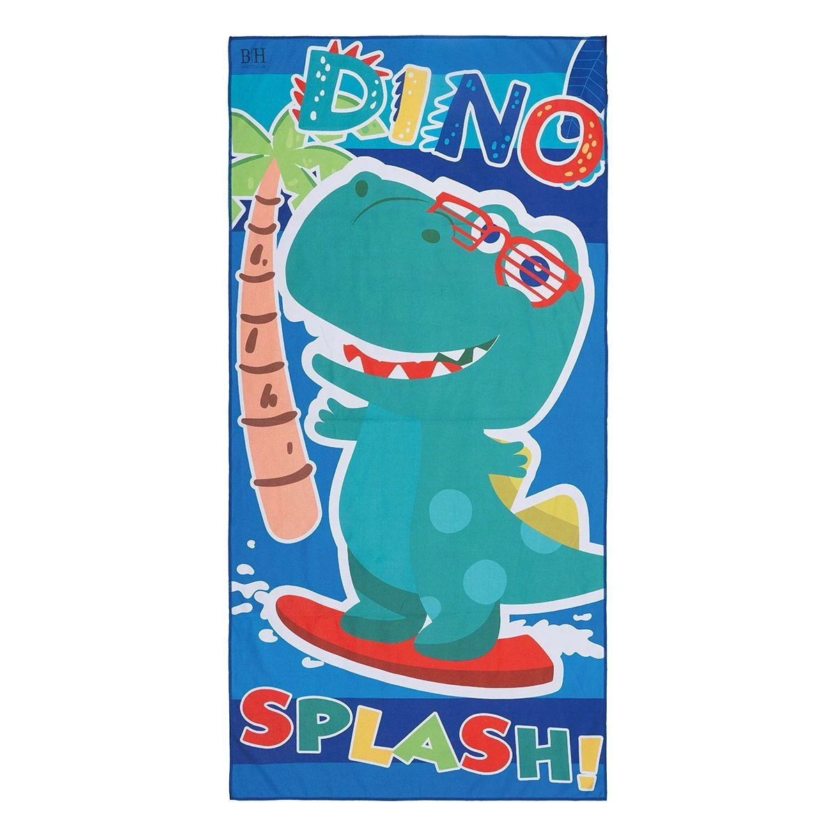 2263 Beauty Home Πετσέτα θαλάσσης διπλής όψης παιδική Microfiber Αrt 2263 Μπλε