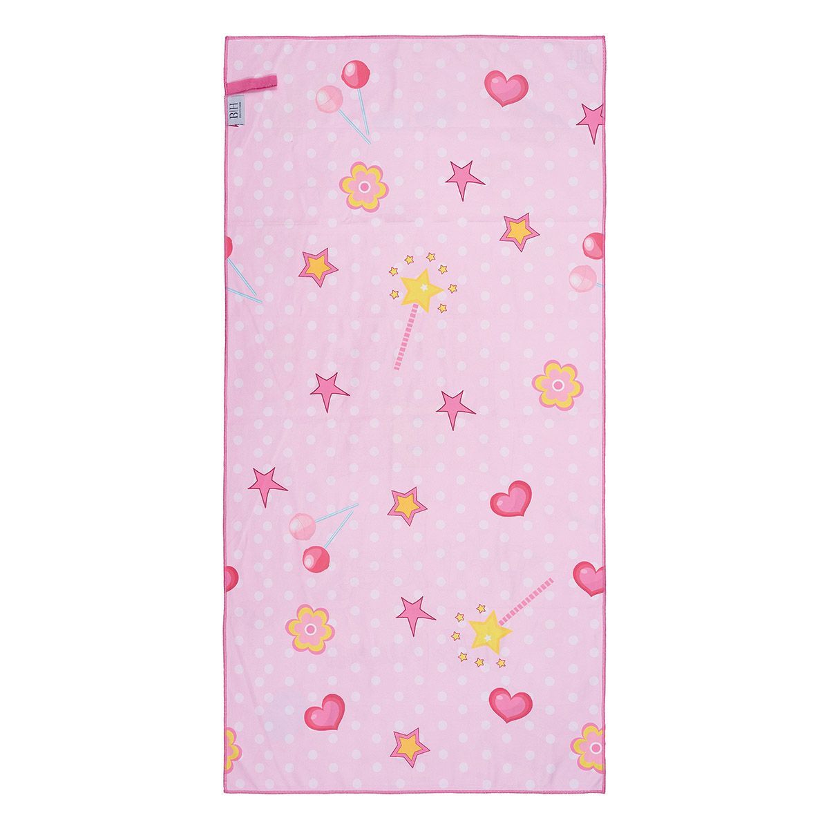 Beauty Home Πετσέτα θαλάσσης διπλής όψης παιδική Microfiber Αrt 2265 Ροζ