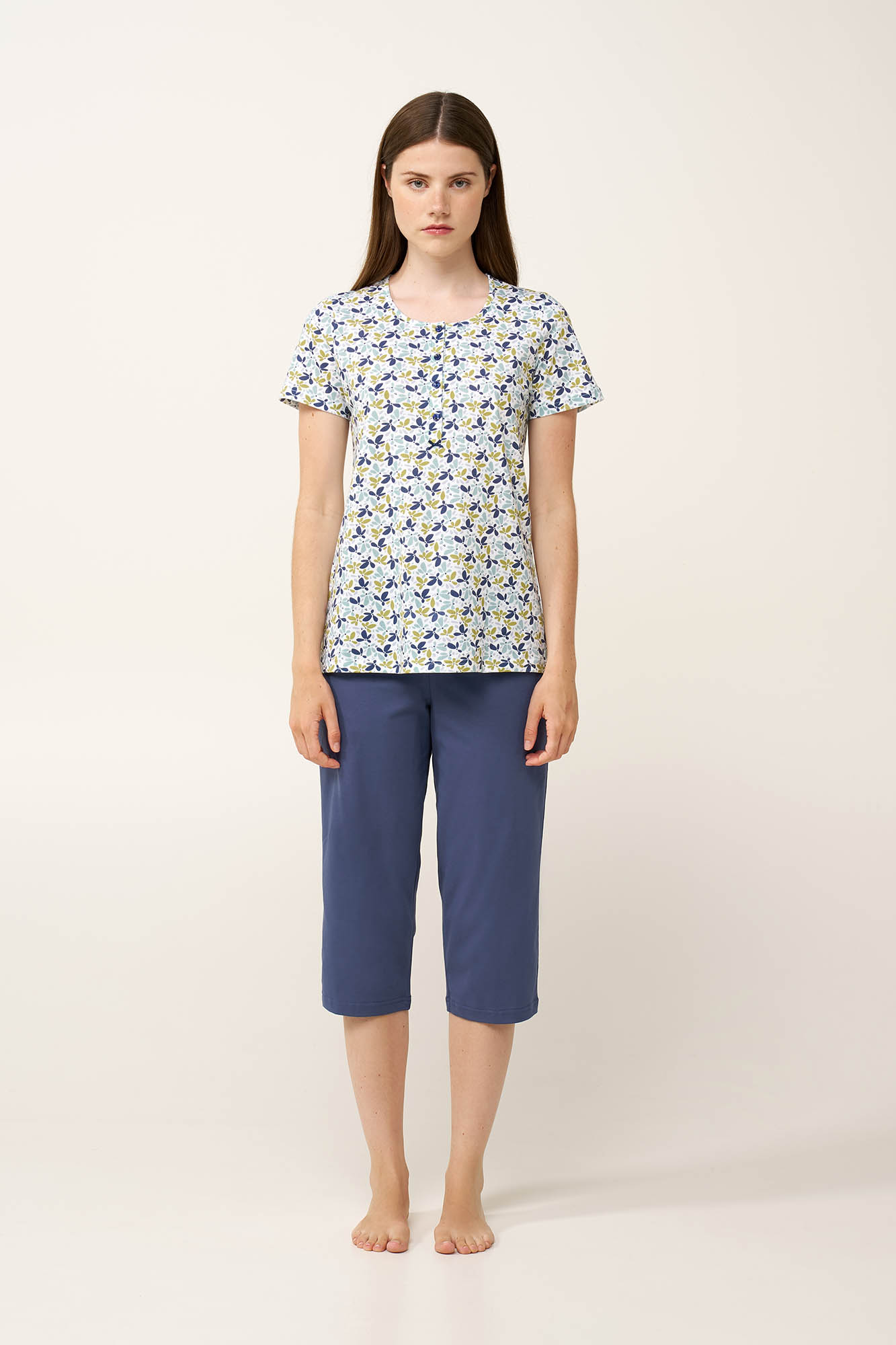 Βαμβακερή Γυναικεία Πυτζάμα με Πατιλέτα